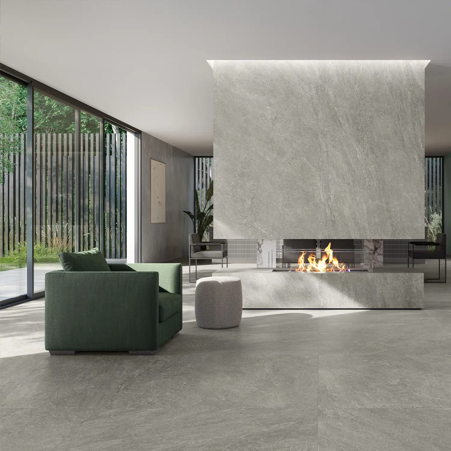 Steinoptik Fliese Origins Silver 120 x 120 cm