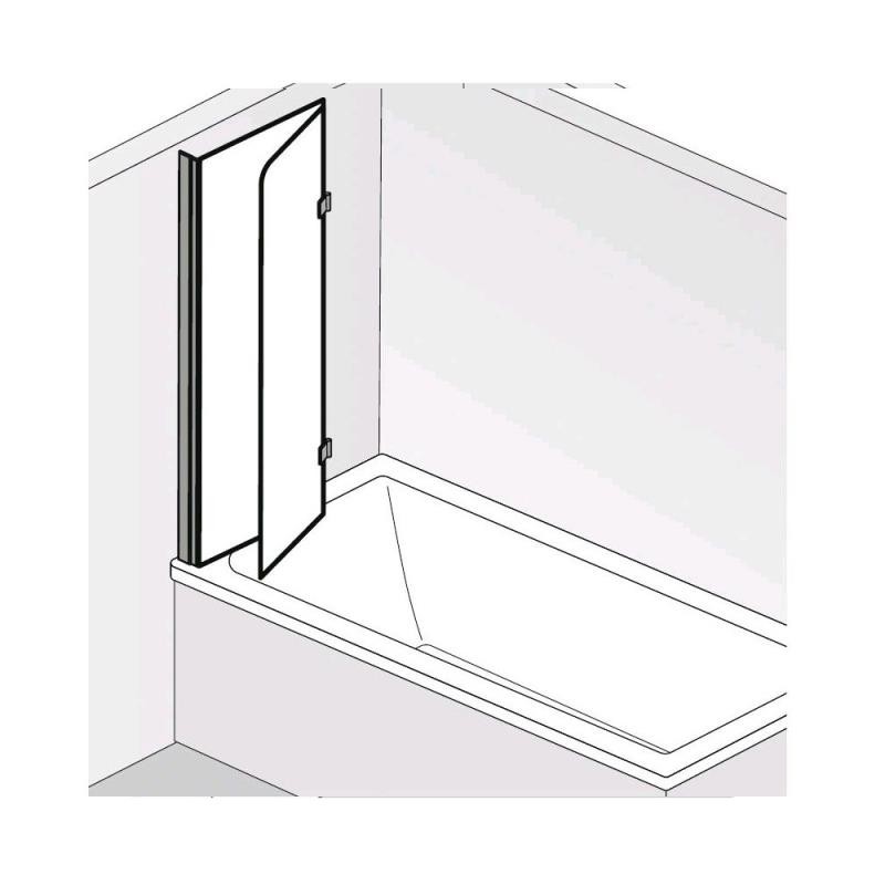 HSK Favorit Nova Badewannenaufsatz 2-teilig 114 cm