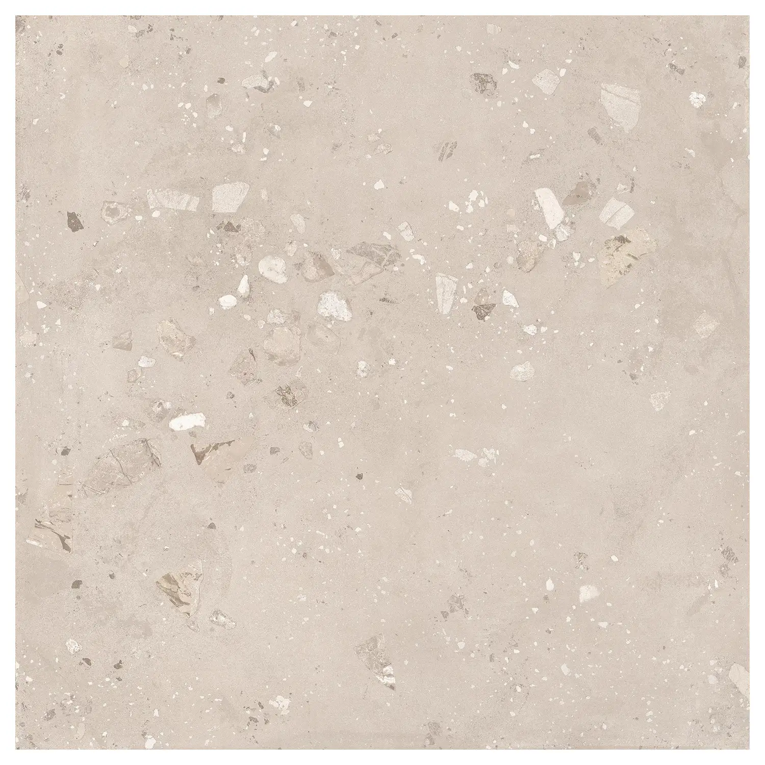 Betonoptik Fliesen I Cementi Ivory Ciottolo 120 x 120 cm
