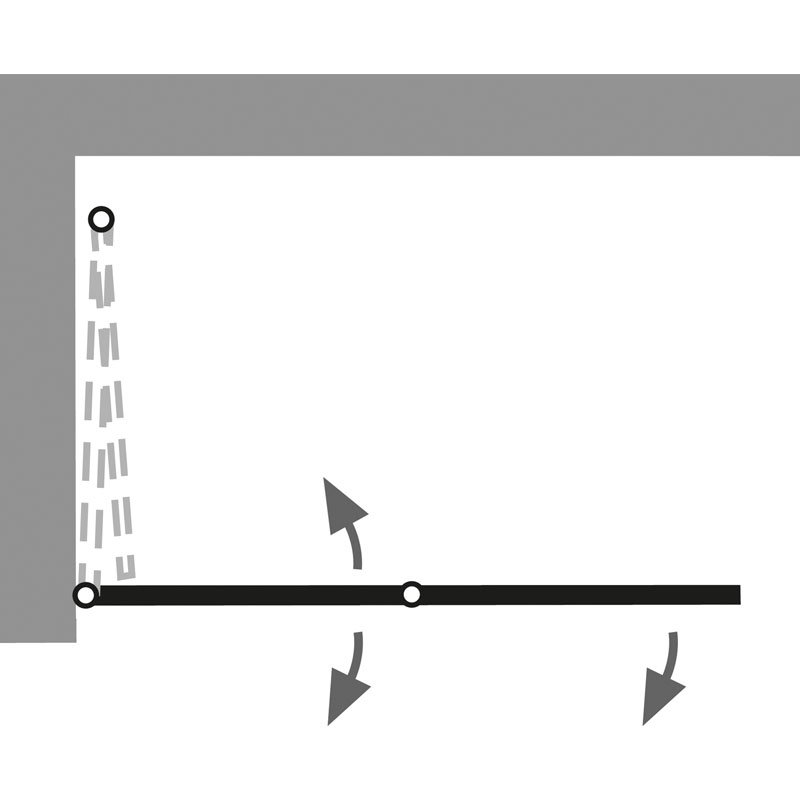 HSK Walk IN Exklusiv 2.0 Drehfalttür 120 cm