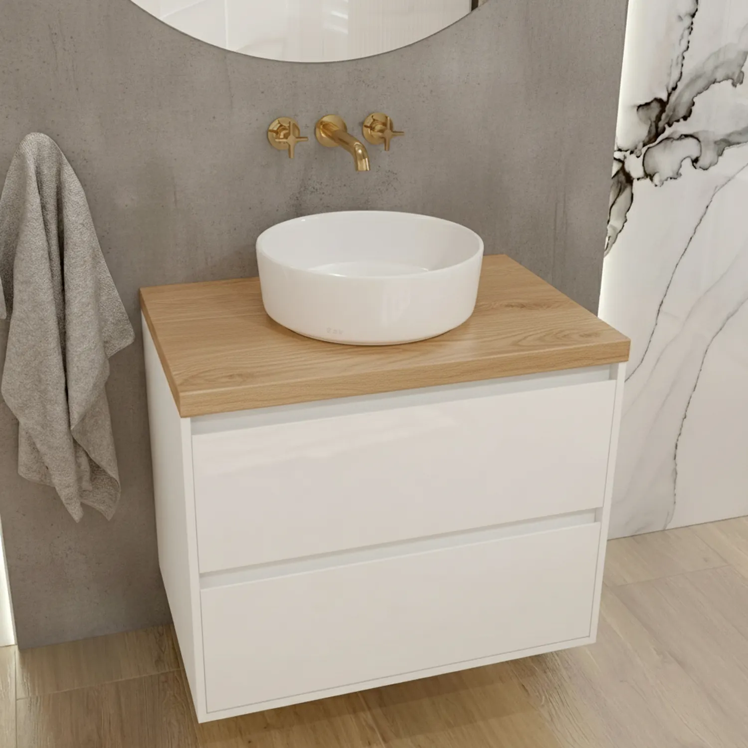 SlimThin Bowl Aufsatzbecken 37 x 37 x 12  cm