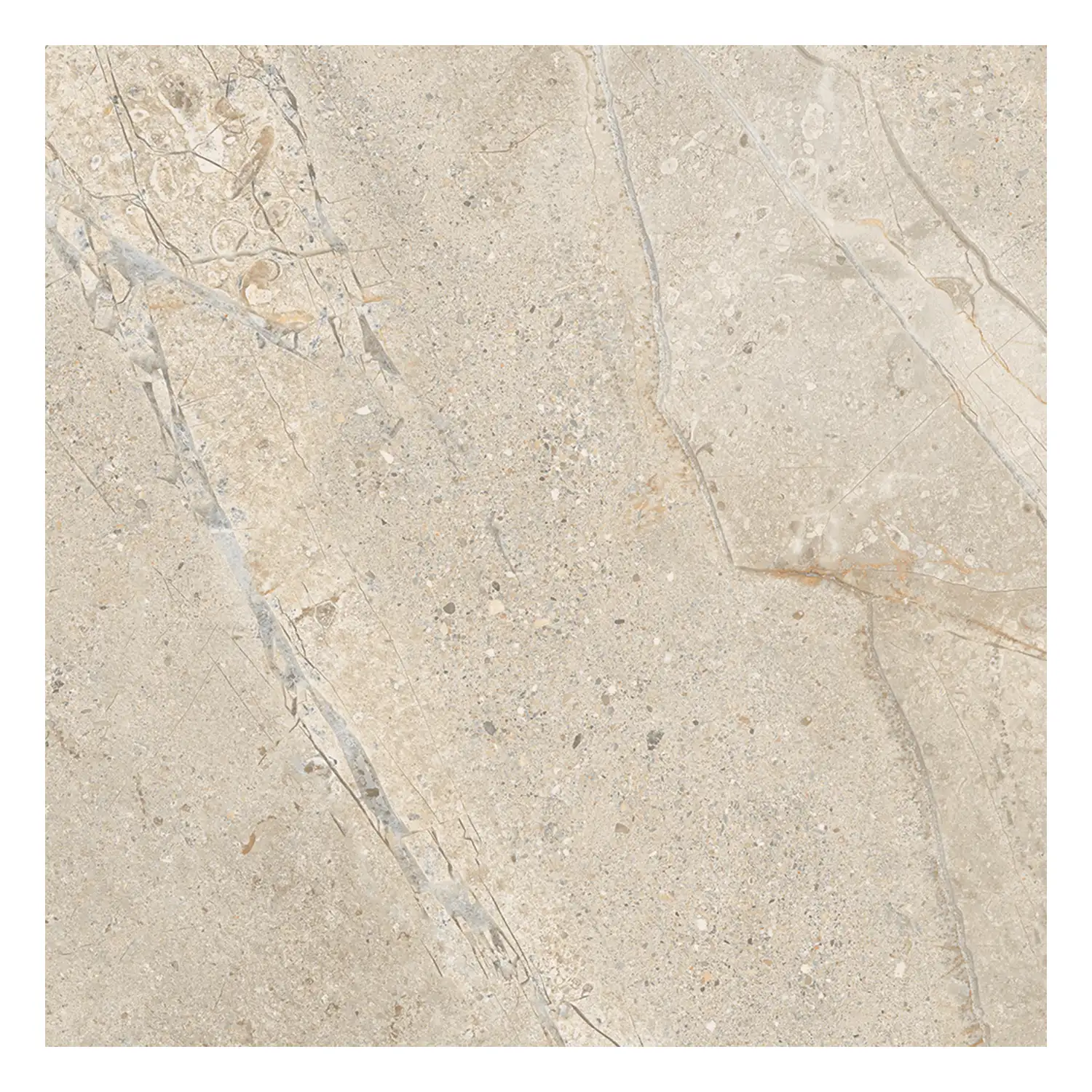 Steinoptik Fliese Crust Beige R11 60 x 60 cm
