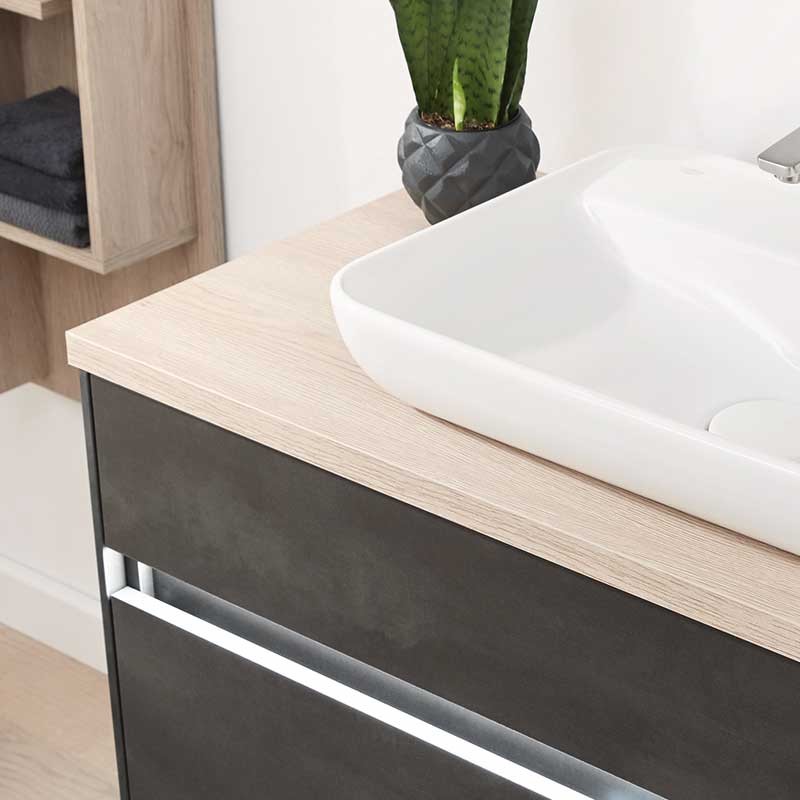 Laguna Platino 2.0 Waschtischplatte aufliegend 80 cm