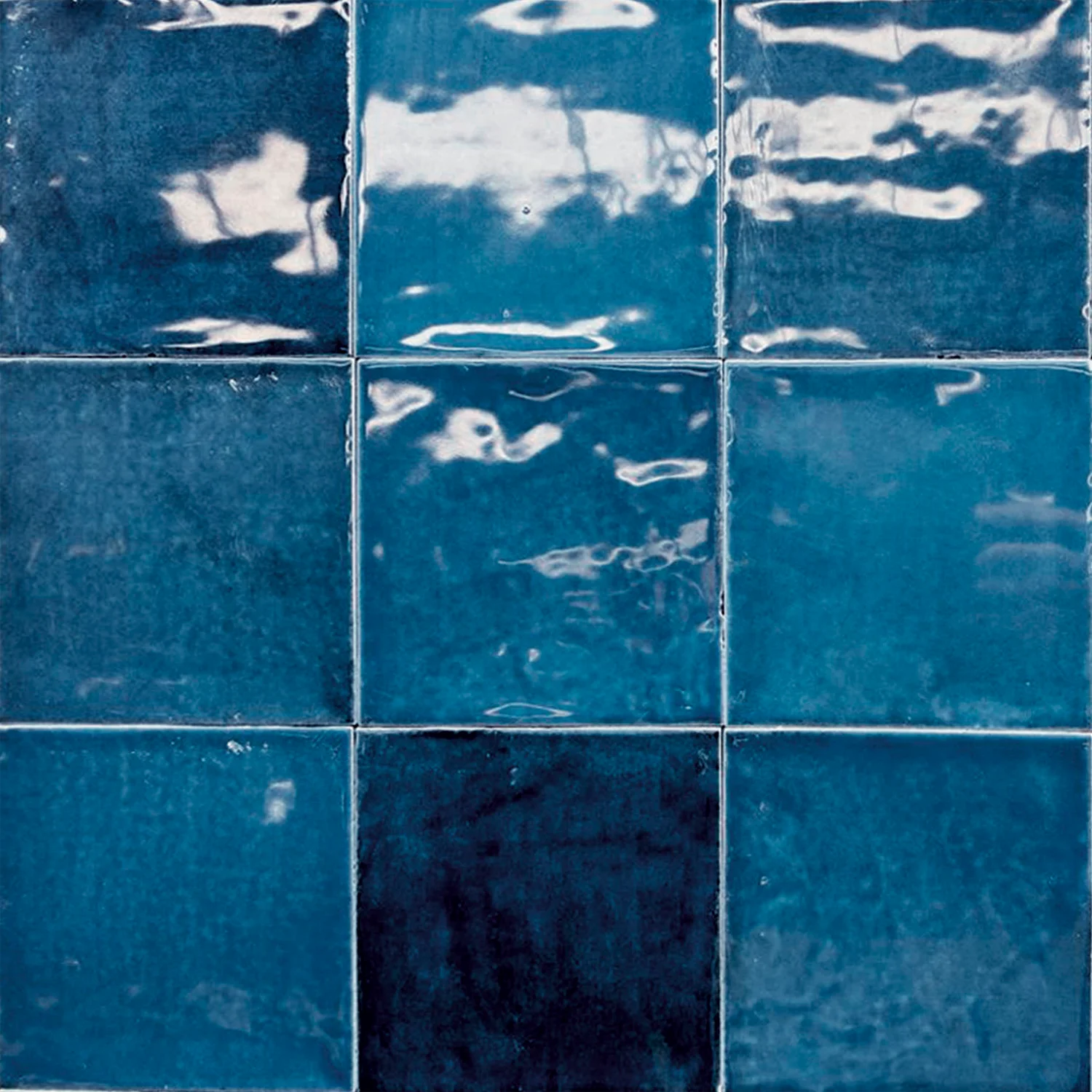 Fliese Casa Zellige Blue 12 x 12 cm