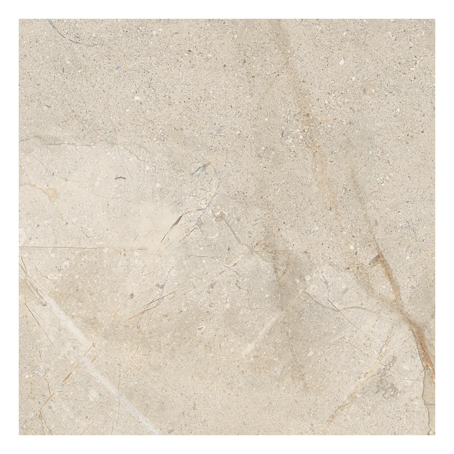 Steinoptik Fliese Crust Beige 60 x 60 cm