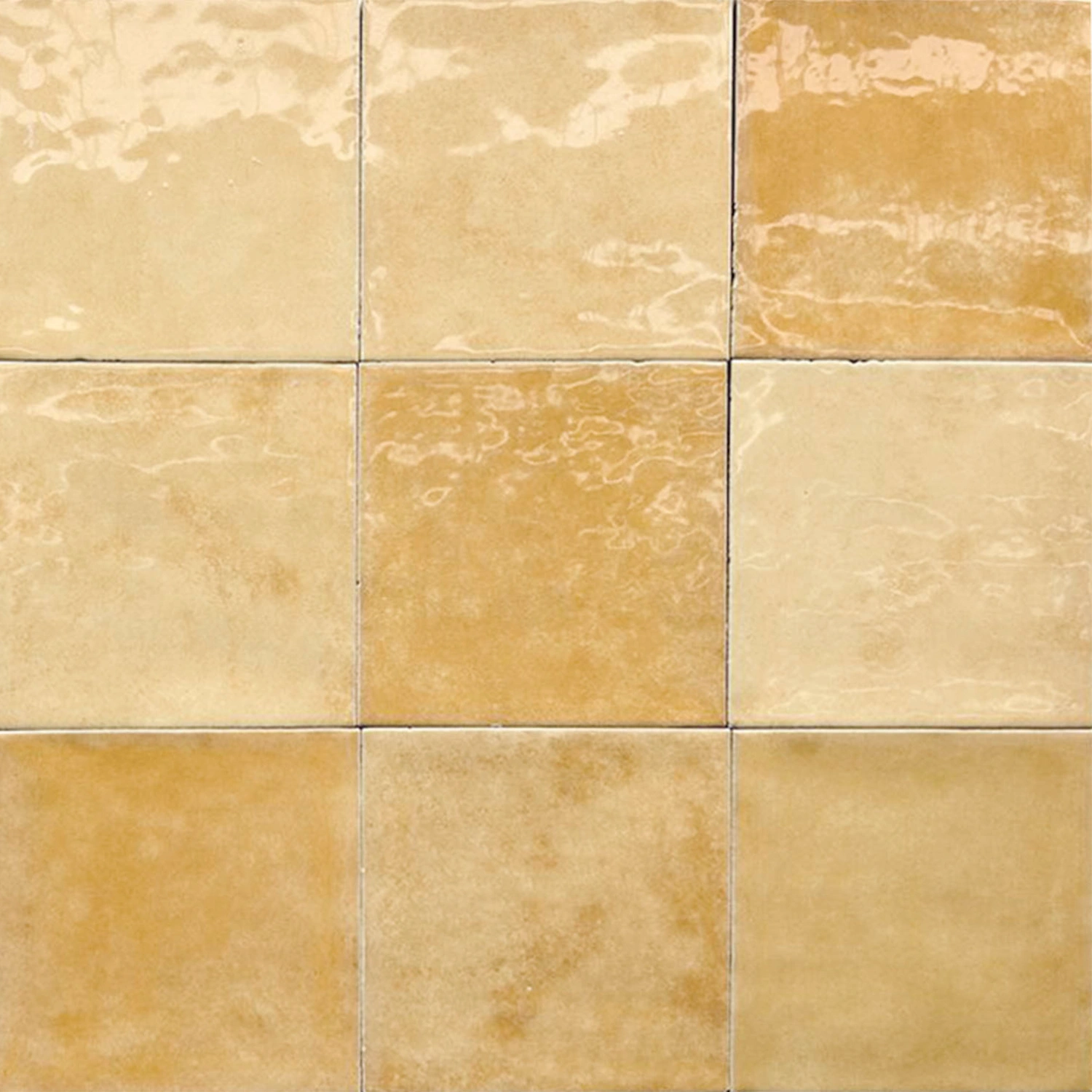 Fliese Casa Zellige Ochre 12 x 12 cm