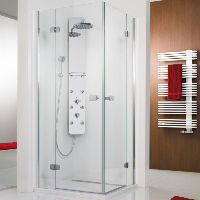 HSK Premium Softcube Eckeinstieg Duschkabine 4 tlg 80 x 90