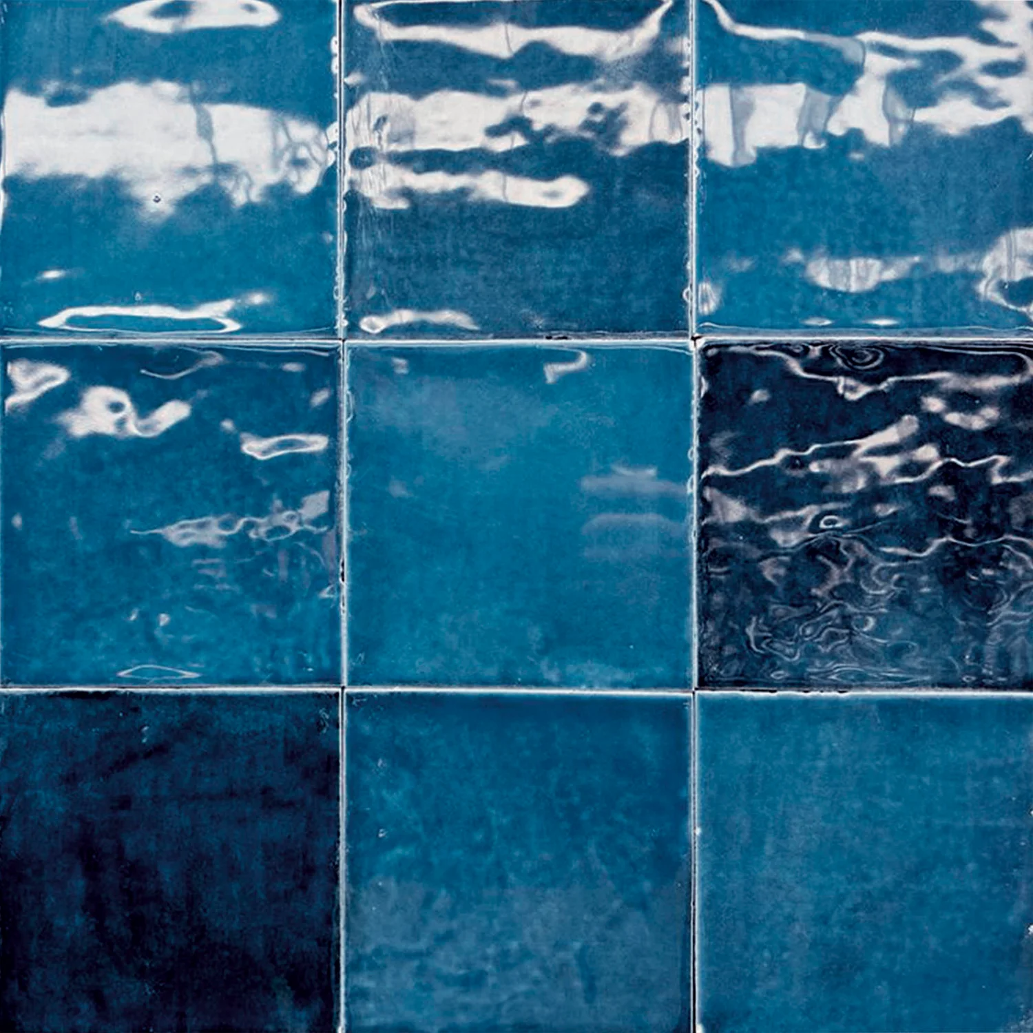 Fliese Casa Zellige Blue 12 x 12 cm