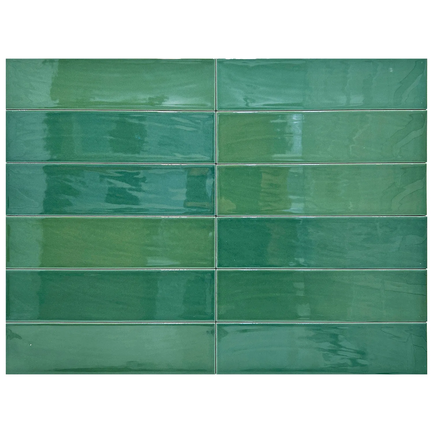 Fliese Casa Zellige Green 7 x 28 cm