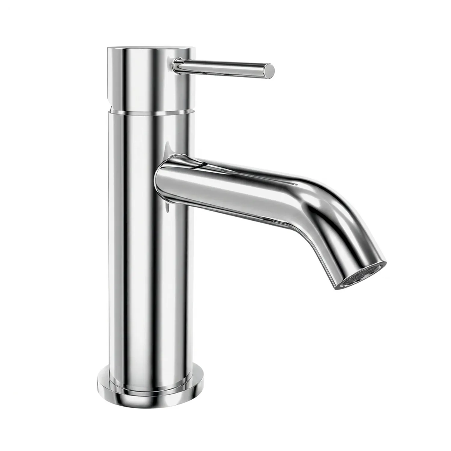 Design Waschtisch Einhebelmischer Rund Chrom