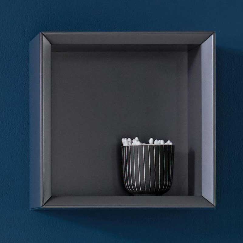 Geberit iCon Regal 1 Fach quadratisch Sandgrau Hochglanz