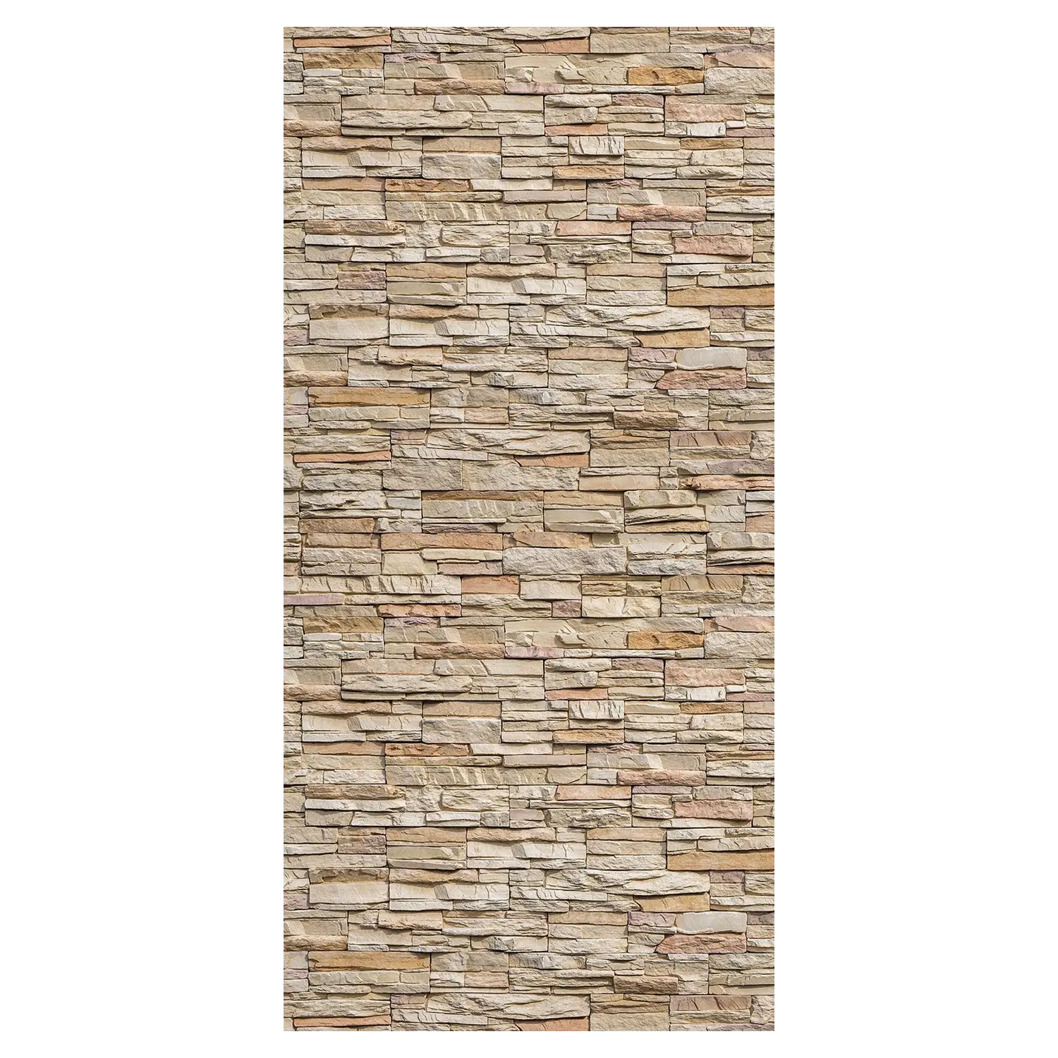 Duschrückwand Dekor Steinwand beige