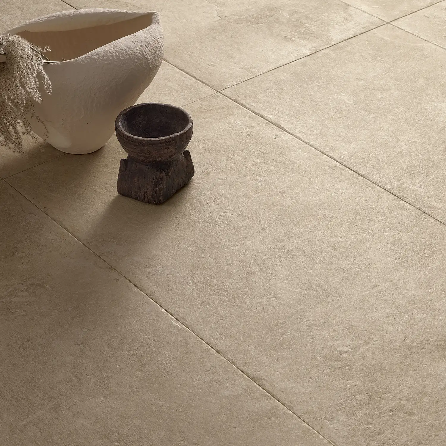 Rustikale Steinoptik Bodenfliese i-stone Cream 40 x 80 cm