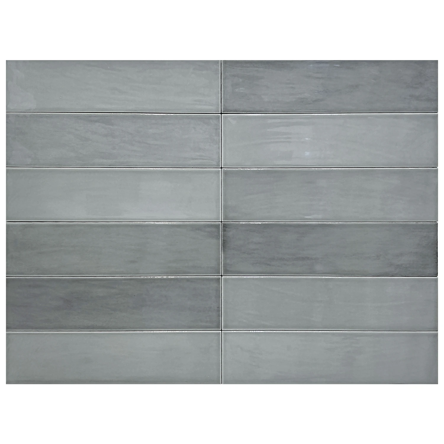 Fliese Casa Zellige Grey 7 x 28 cm