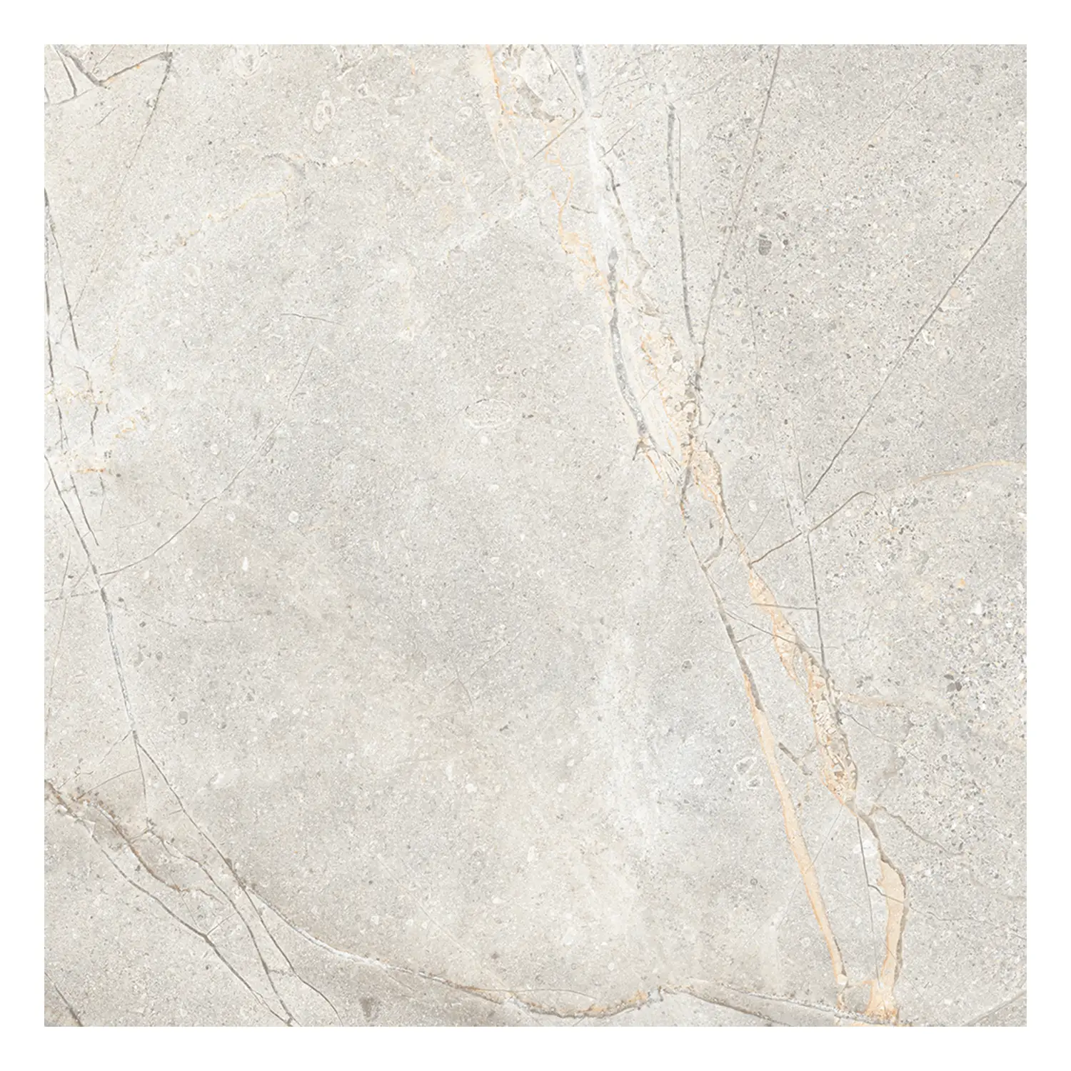 Steinoptik Fliese Crust Light Grey 60 x 60 cm