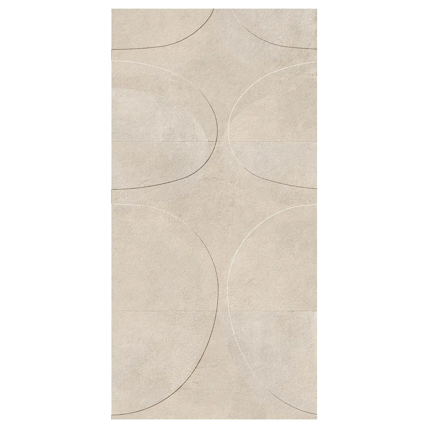 Betonoptik Wandfliese I Cementi Lito 3D Ivory 60 x 120 cm