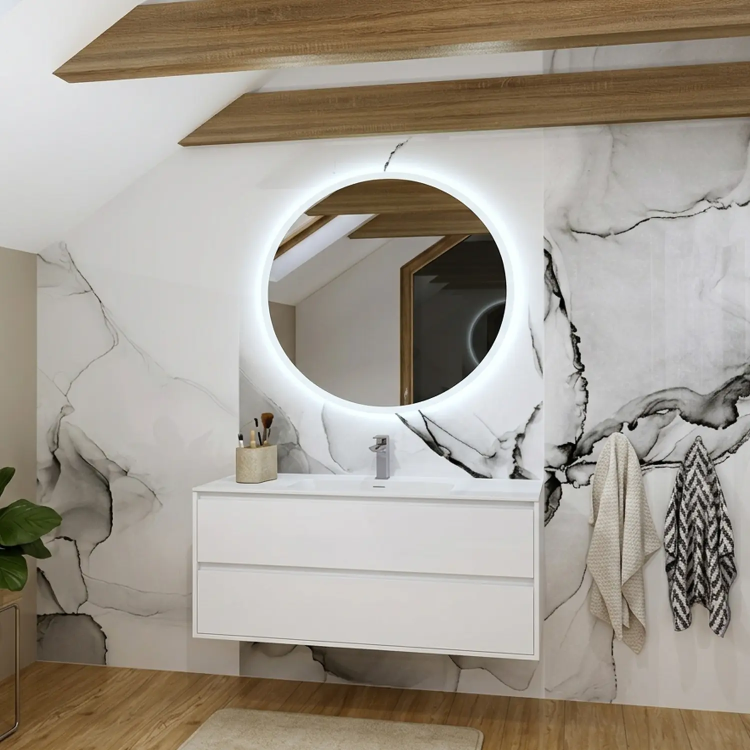 cenotes zoom Möbelset Keramik Waschtisch & Unterschrank 120