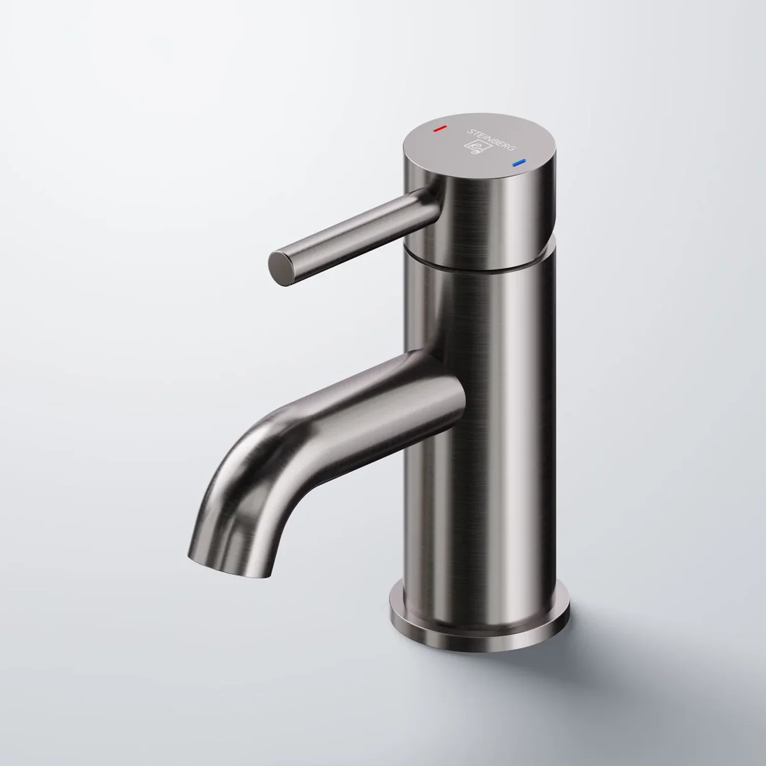 Steinberg Serie 100 Waschtischarmatur Gunmetall gebürstet