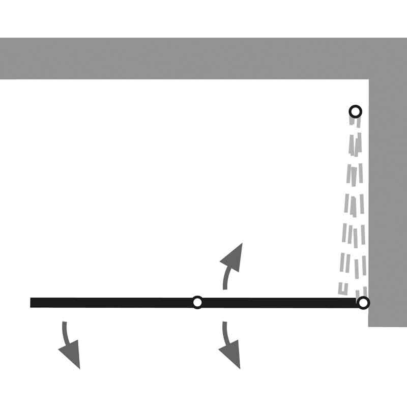 HSK Walk IN Exklusiv 2.0 Drehfalttür 100 cm