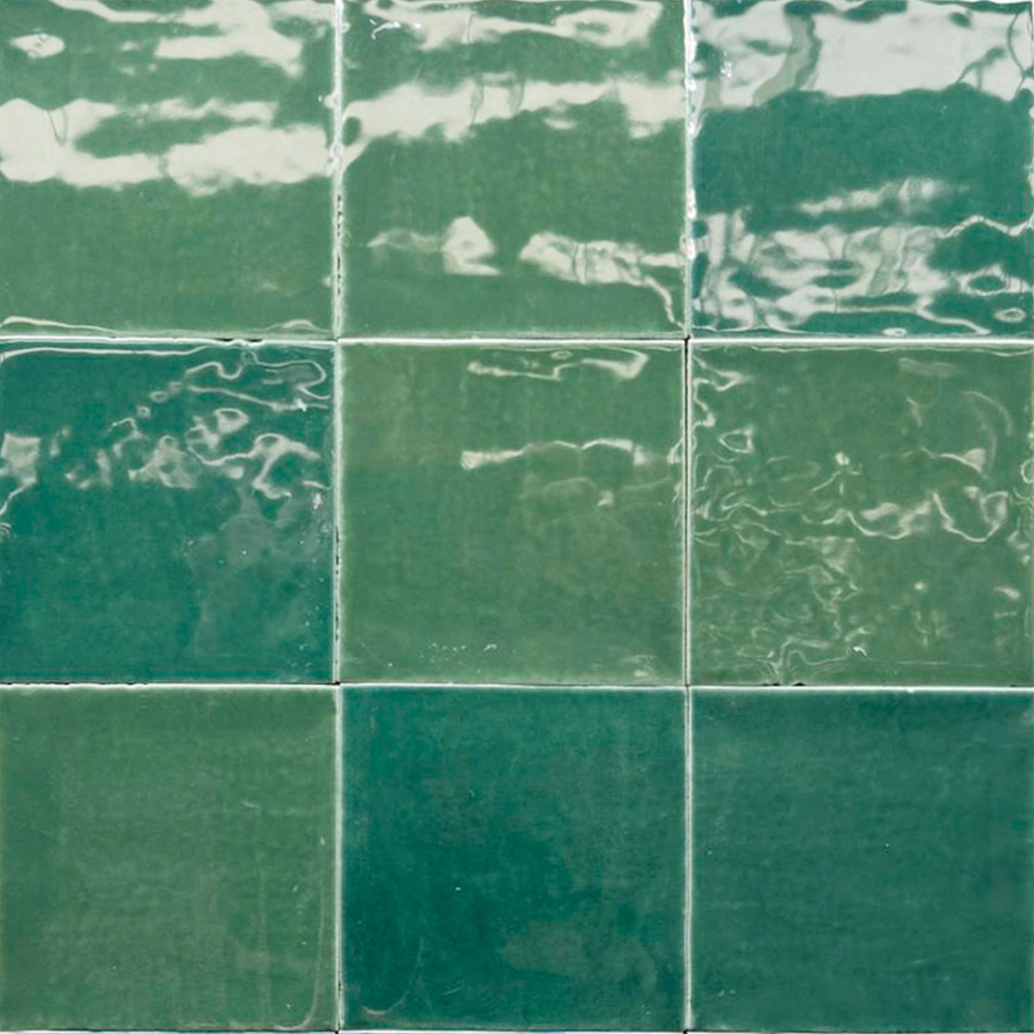 Fliese Casa Zellige Green 12 x 12 cm