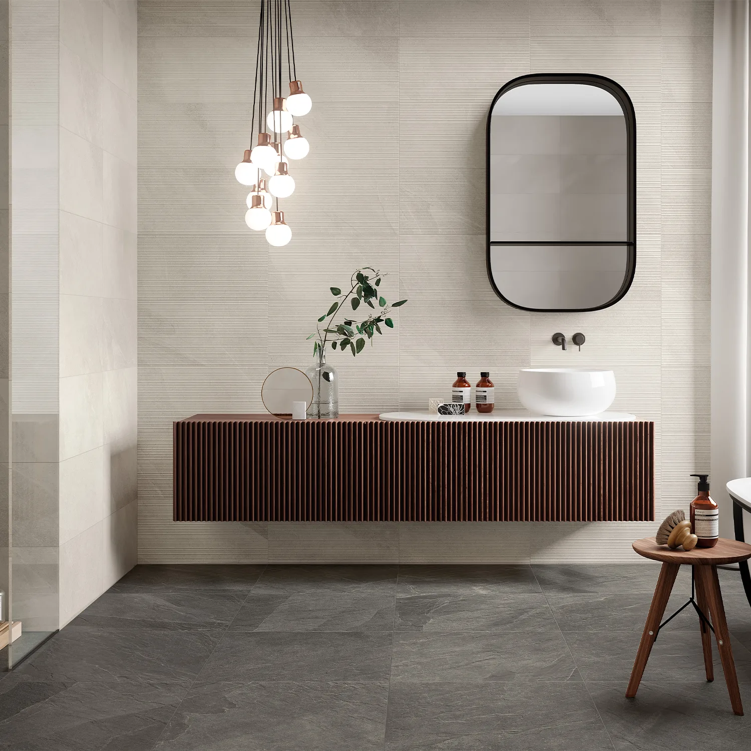 Schieferoptik Fliese Shale Ash 60 x 60 cm