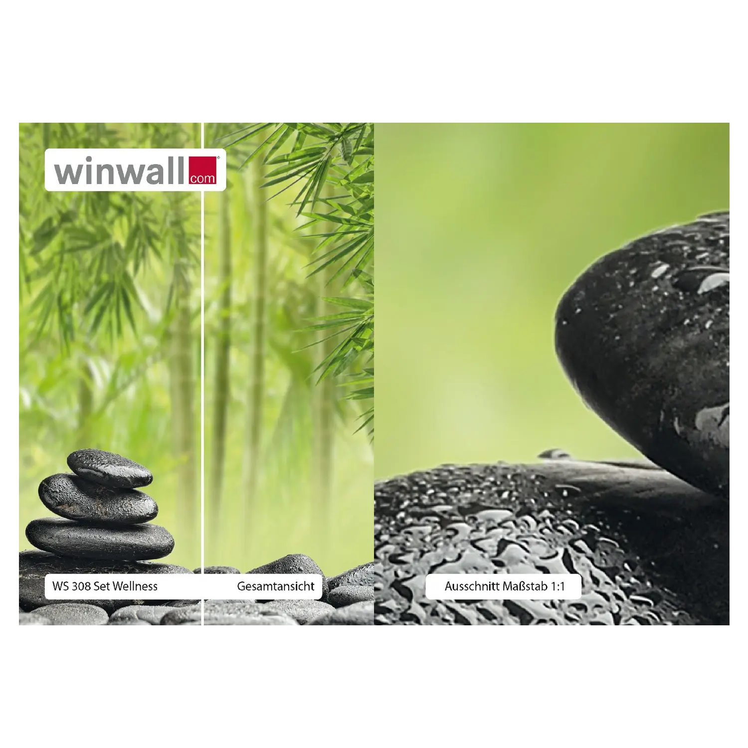 Duschrückwand Naturdekor Wellness