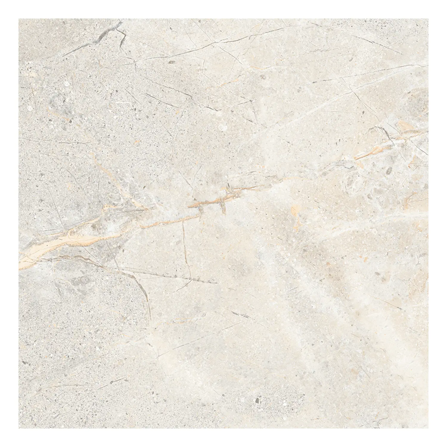 Steinoptik Fliese Crust Light Grey 60 x 60 cm