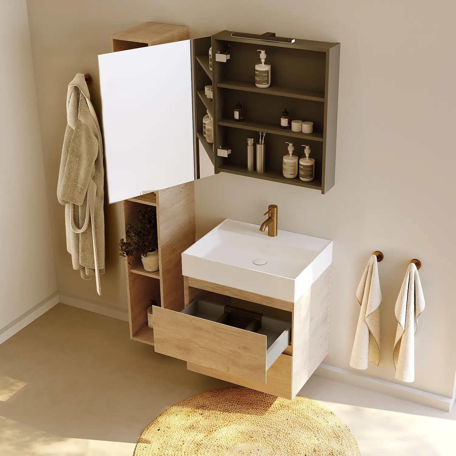 Riho Spring-Up Rise Waschtisch mit Unterschrank