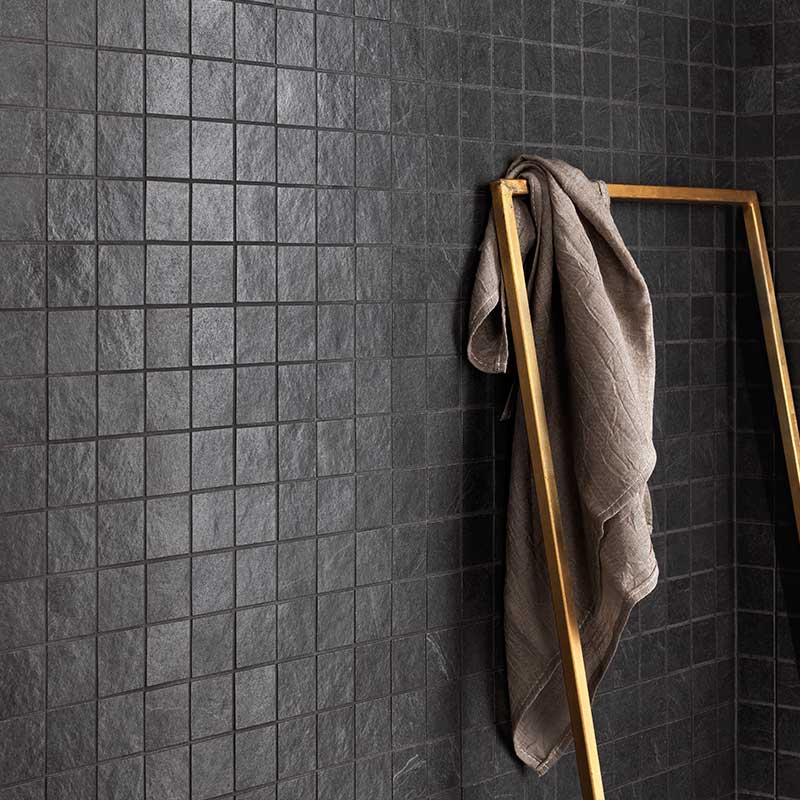 Lea Ceramiche Waterfall Dark Flow Mosaikfliesen X Cm Lappato Lc