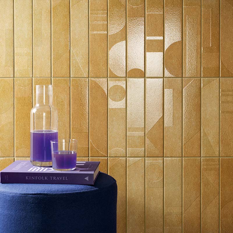 Brick Fliese CIR Porta Nuova Bicocca Senape Mix 6,5 x 29 cm