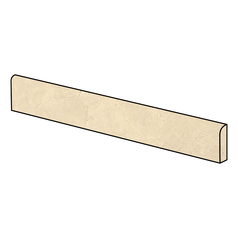 Kalkstein Optik Sockel Calcis Crema Lappato 7 x 120 cm