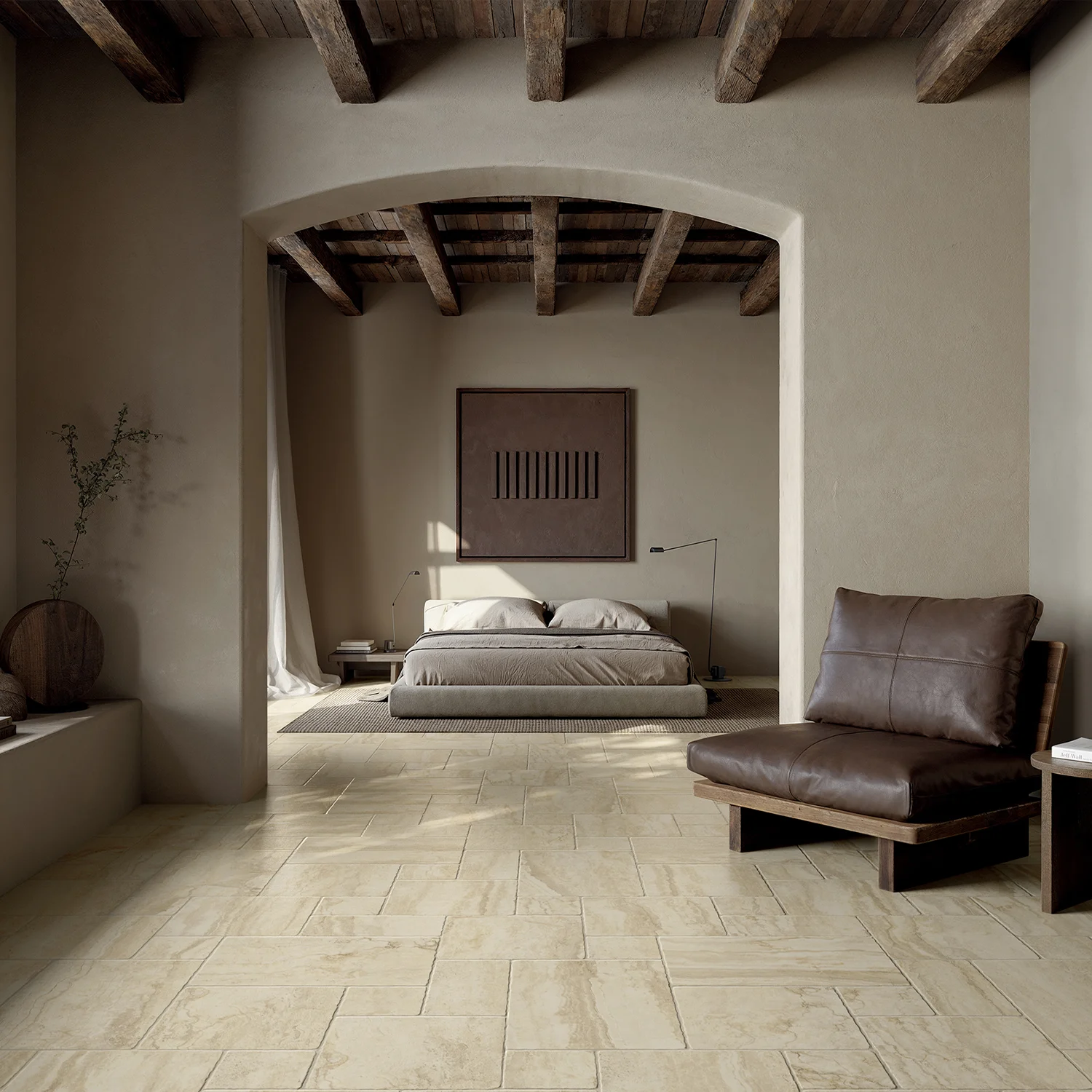 Römischer Verband Steinoptik Rustikal Opus Beige Mod 39