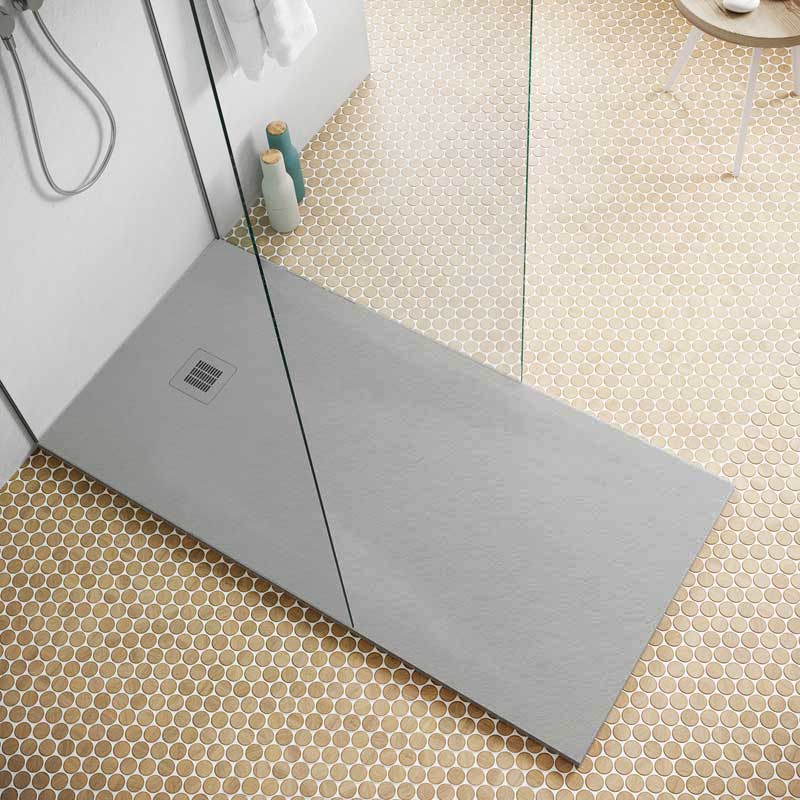 Hidrobox One Kromat Duschfläche 100 cm x 140 cm Cement