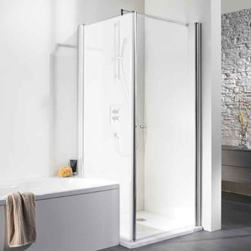 HSK Exklusiv Drehtür 90 cm zu wegschwenkbare Seitenwand