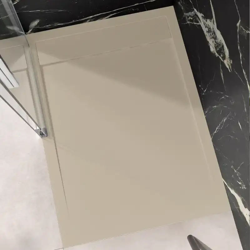 Marmor-Polymer Duschwanne HSK Reta mit Rinnenablauf