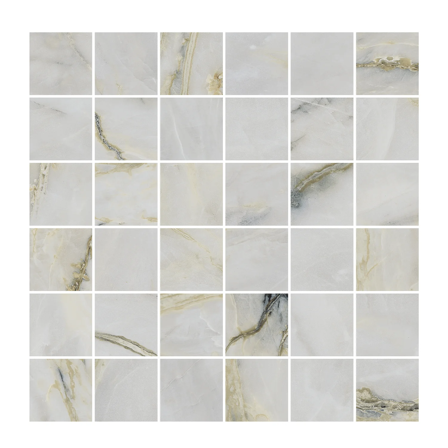 Marmoroptik Mosaikfliesen Verde Orientale 5 x 5 cm