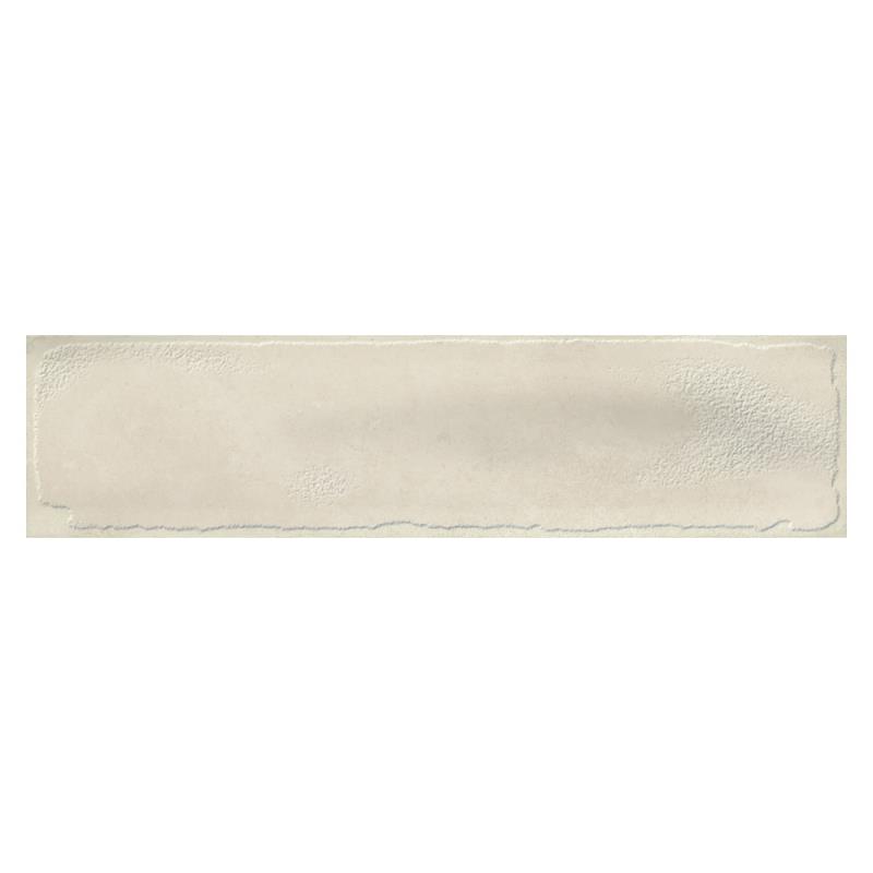 Landhaus Retro Wandfliese Brick White Glossy 7,2 x 29 cm