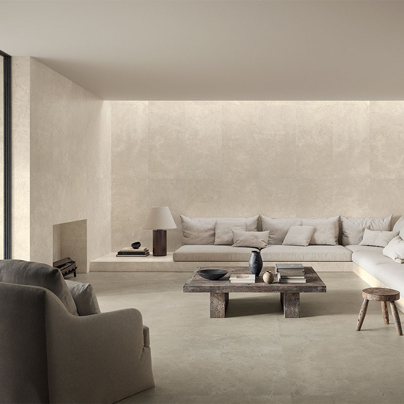 Kalkstein Optik Fliese Calcis Visione 120 x 120 cm