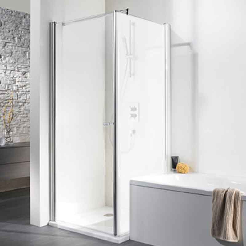 HSK Exklusiv Drehtür 100 cm zu wegschwenkbare Seitenwand