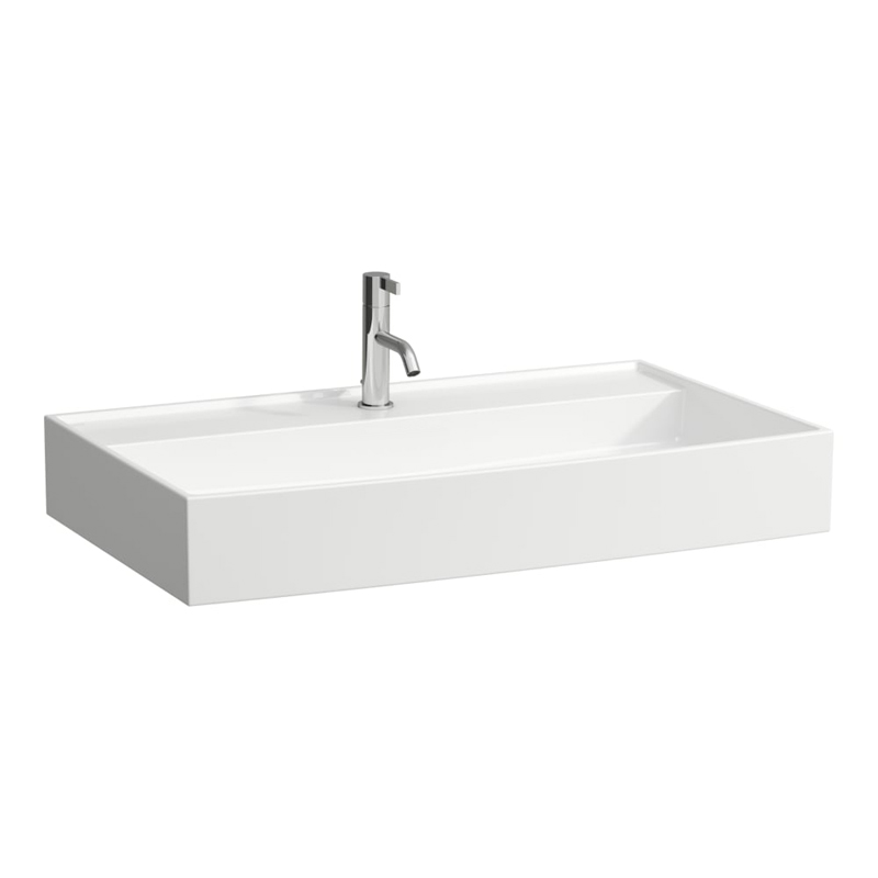 Laufen Kartell Aufsatzwaschtisch 80 x 46 cm geschliffen