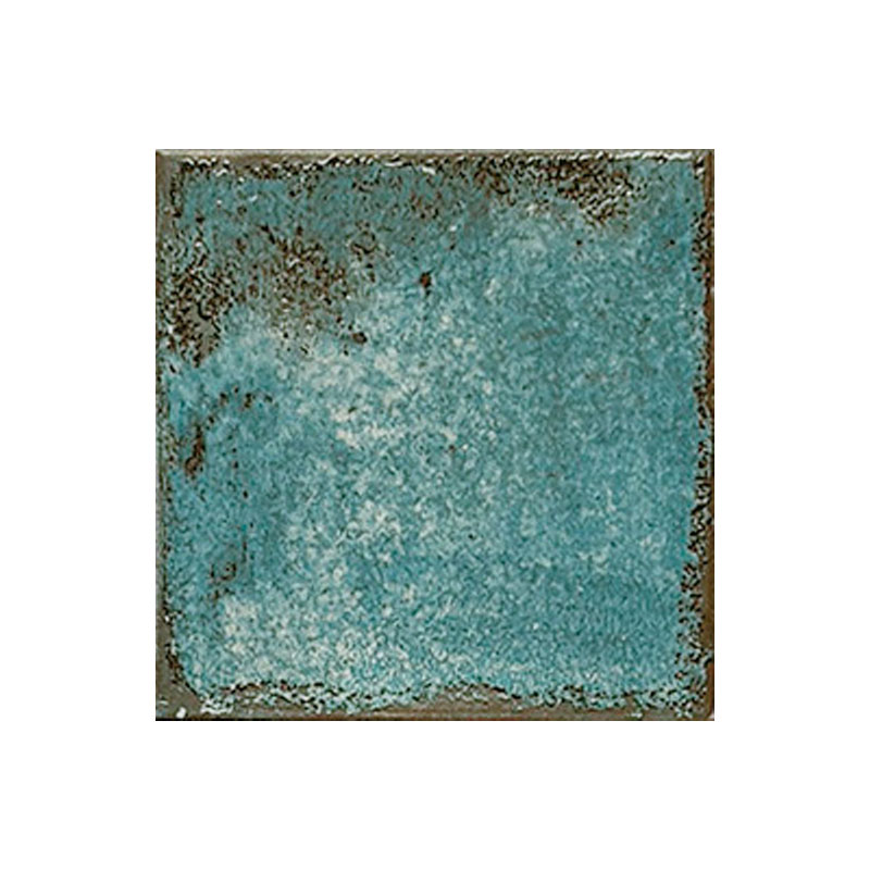 Rustikale Retro Landhaus Wandfliese Türkis 12 x 12 cm
