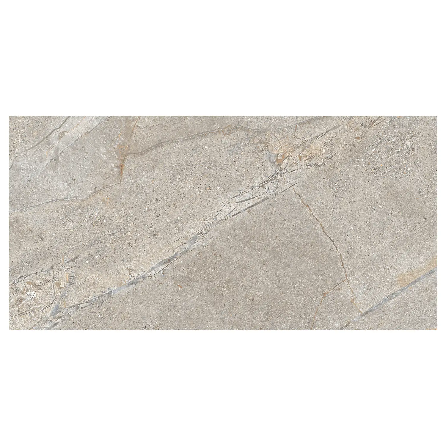 Steinoptik Terrassenplatte Crust Taupe 60 x 120 cm