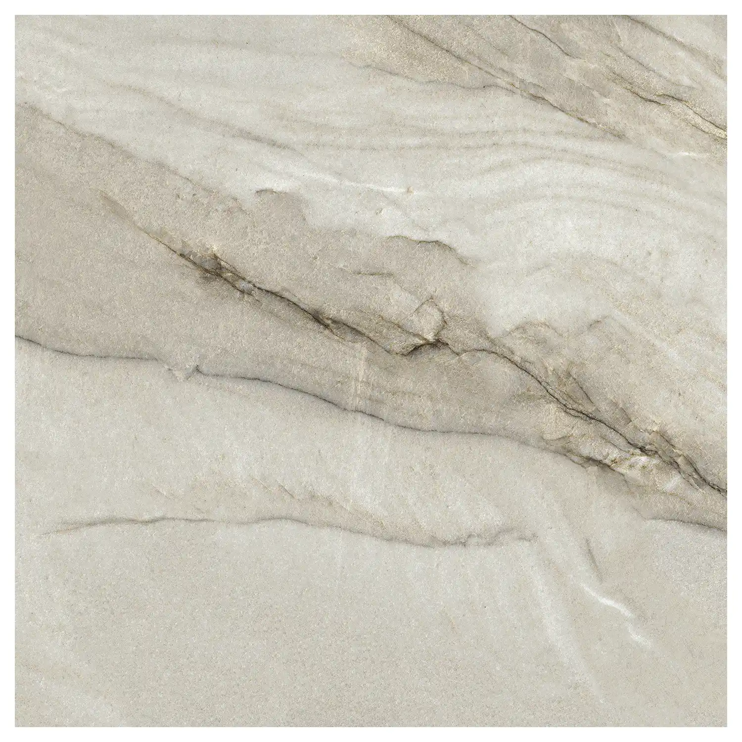 Marmoroptik Fliese Grigio Minerale Silk 120 x 120 cm