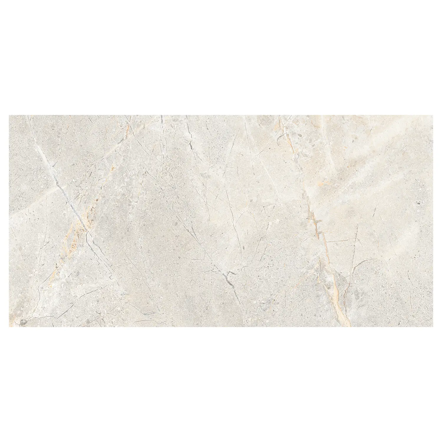 Steinoptik Terrassenplatte Crust Light Grey 60 x 120 cm