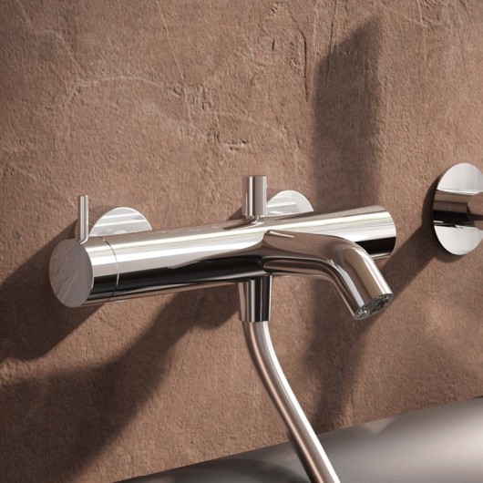 Herzbach Deep Einhebel-Wannenfüll- Brausebatterie Aufputz