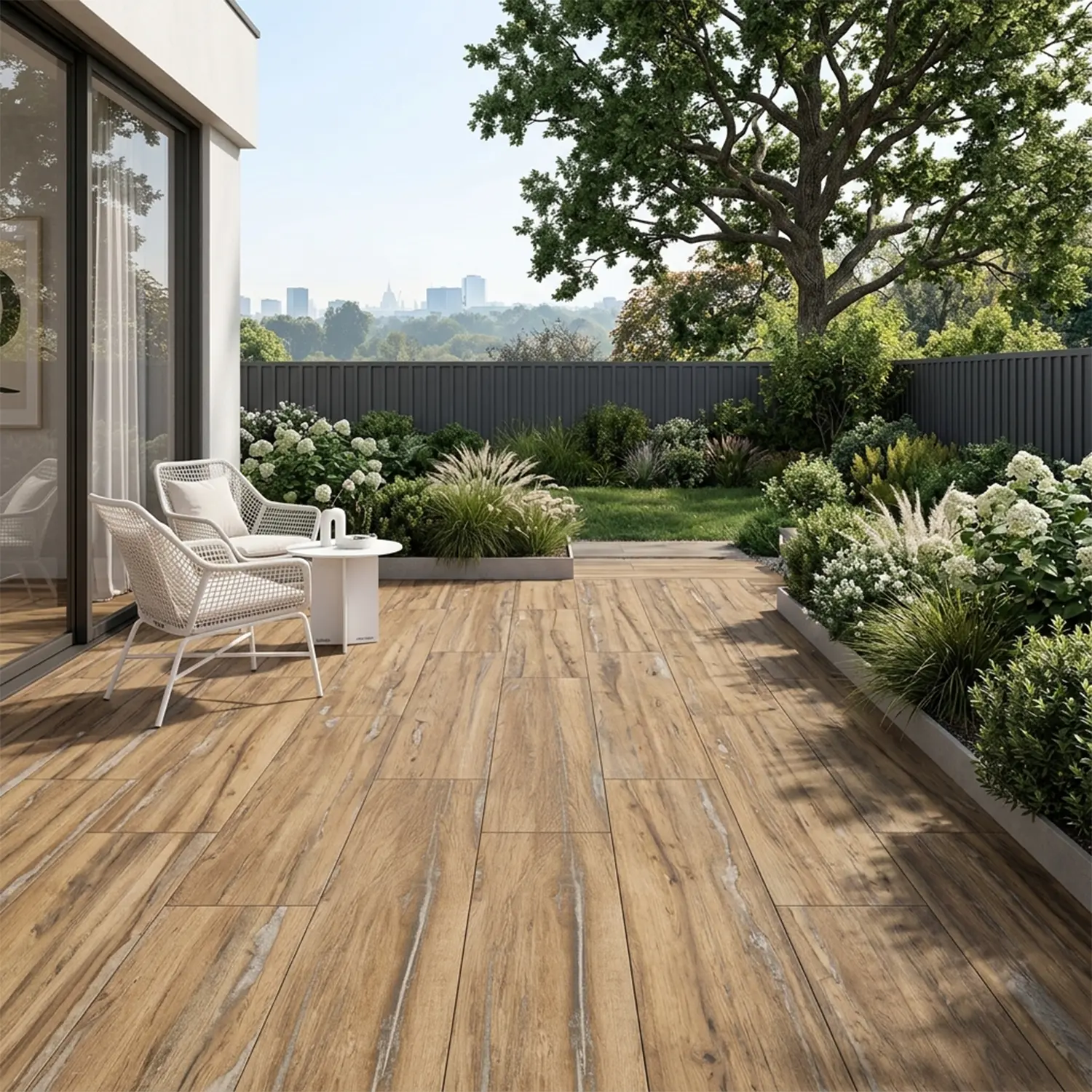Rondine Infusion Oak Terrassenplatte 40 x 120 cm Holzoptik