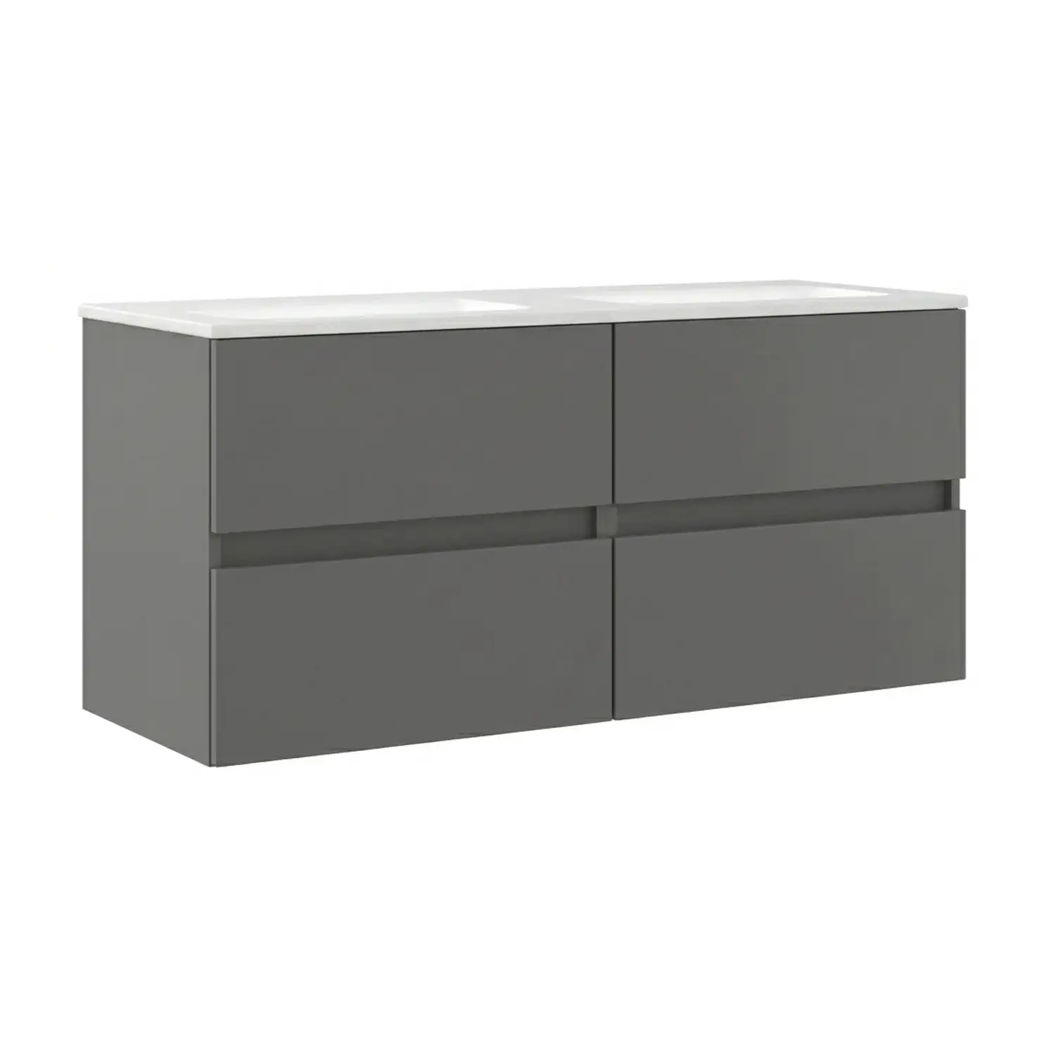 Laguna Concept P Doppel Keramikwaschtisch mit Unterschrank