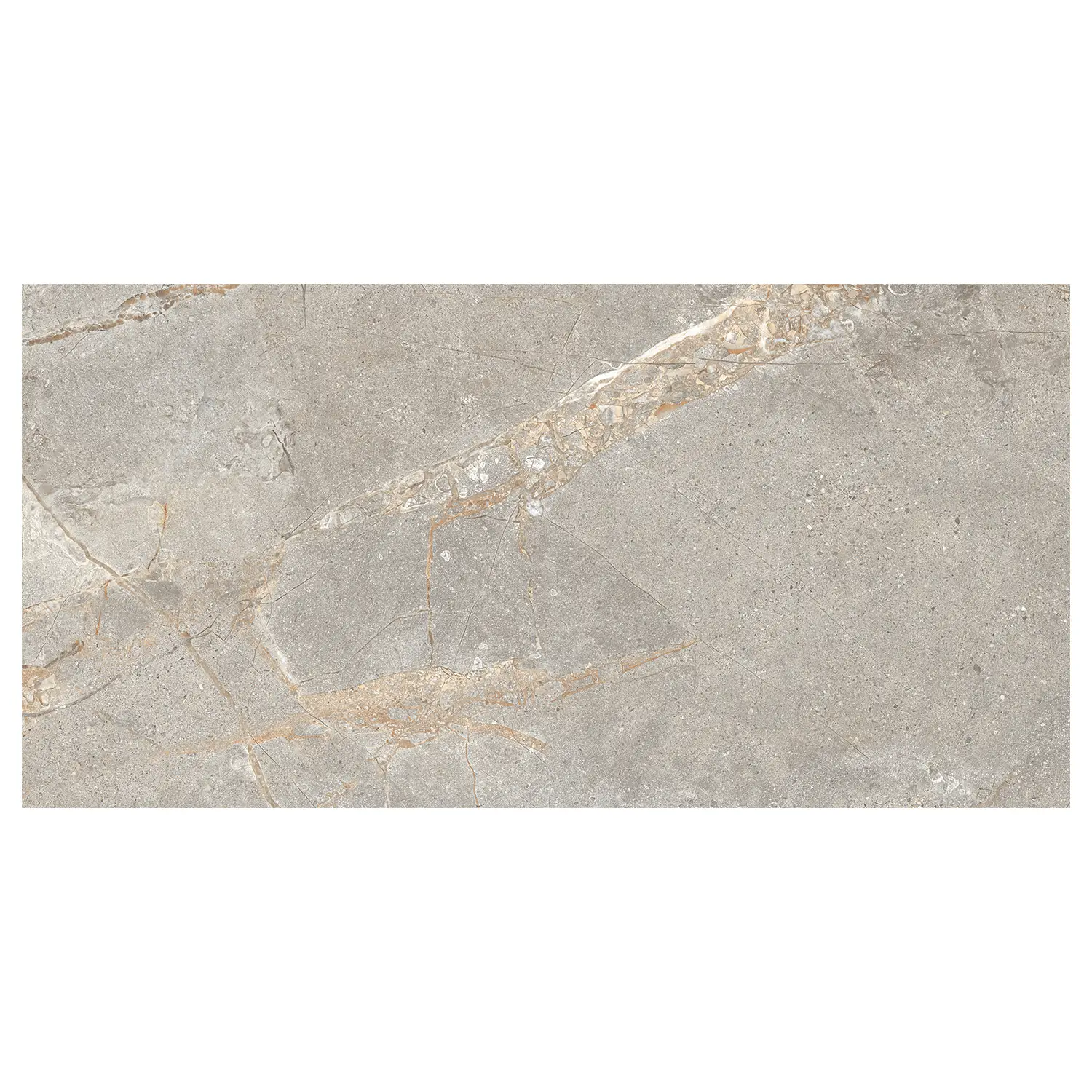 Steinoptik Terrassenplatte Crust Taupe 60 x 120 cm