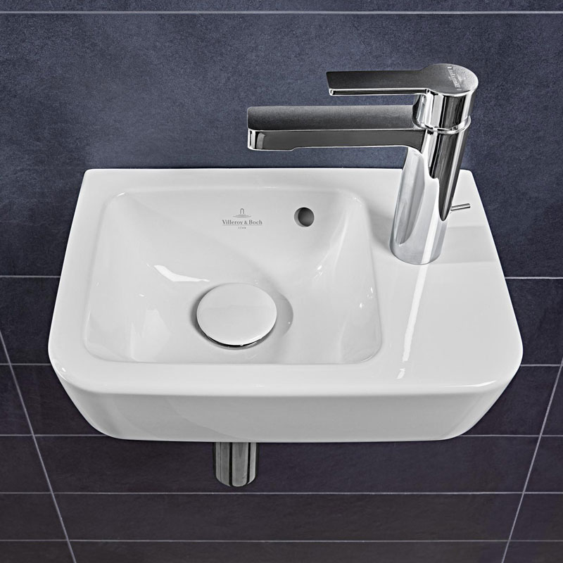 Villeroy & Boch O.novo Handwaschbecken eckig links
