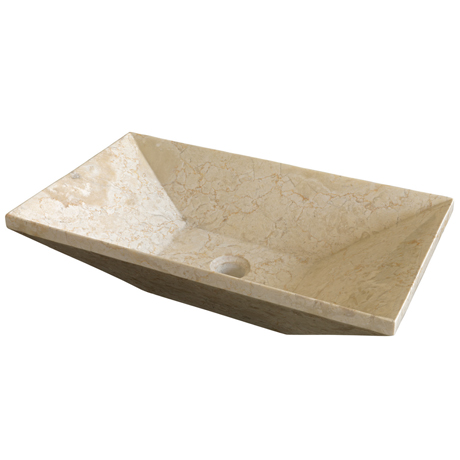 Naturstein Aufsatzbecken Konisch Beige 60 cm